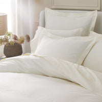 Luxe Smooth Egyptian Cotton Sateen Pillowcase Set - Cream, Standard,Cream