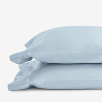 Luxe Smooth Egyptian Cotton Sateen Pillowcase Set - Sky Blue, Standard,Sky Blue