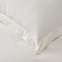 Luxe Smooth Egyptian Cotton Sateen Duvet Cover - Cream, Full/Queen,Cream