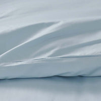 Luxe Smooth Egyptian Cotton Sateen Duvet Cover - Sky Blue, Full/Queen,Sky Blue