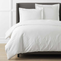 Luxe Smooth Egyptian Cotton Sateen Duvet Cover - White, Twin/Twin XL,White