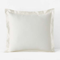 Luxe Smooth Egyptian Cotton Sateen Sham - Cream, Euro,Cream