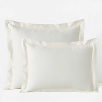 Luxe Smooth Egyptian Cotton Sateen Sham - Cream, Standard,Cream
