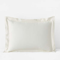 Luxe Smooth Egyptian Cotton Sateen Sham - Cream, Standard,Cream