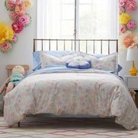 Floral Dream Classic Cool Organic Cotton Percale Pillowcase Set - White Multi, Standard,White Multi