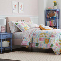 Stitch and Bloom Classic Cool Organic Cotton Percale Sham - White Multi, Standard,White Multi