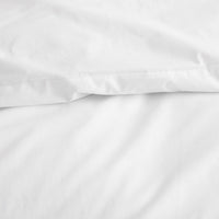 Embroidered Scallop Classic Cool Cotton Percale Pillowcase Set - Blue, Standard,Blue