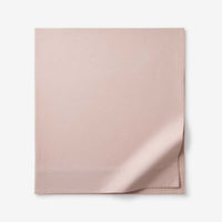 Solid Garment Washed Cotton Percale Flat Bed Sheet - Rose, Twin/Twin XL,Rose