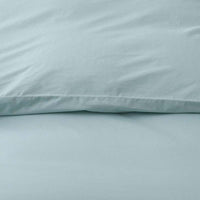 Solid Garment Washed Cotton Percale Pillowcase Set - Cloud Blue, Standard,Cloud Blue