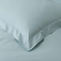 Solid Garment Washed Cotton Percale Sham - Cloud Blue, Standard,Cloud Blue