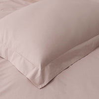 Solid Garment Washed Cotton Percale Sham - Rose, Standard,Rose