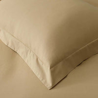 Solid Garment Washed Cotton Percale Sham - Wheat, Standard,Wheat