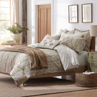 Julienne Classic Cool Cotton Percale Fitted Bed Sheet - Mini Floral Taupe, Twin,Mini Floral Taupe