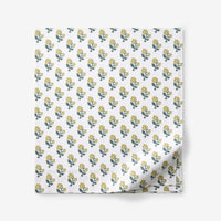 Suhana  Garment Washed Cotton Percale Flat Bed Sheet - Yellow, Full,Yellow