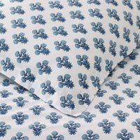 Suhana  Garment Washed Cotton Percale Duvet Cover - Blue, Twin/Twin XL,Blue