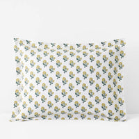 Suhana  Garment Washed Cotton Percale Sham - Yellow, Standard,Yellow