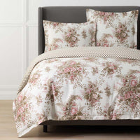 Antara Reversible Premium Smooth Sateen Duvet Cover - Blush, Full/Queen,Blush