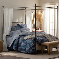 Antara Reversible Premium Smooth Sateen Sham - Navy, Standard,Navy