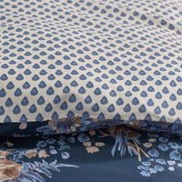 Antara Reversible Premium Smooth Sateen Sham - Navy, Standard,Navy