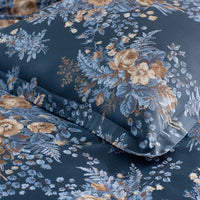 Antara Reversible Premium Smooth Sateen Sham - Navy, Standard,Navy