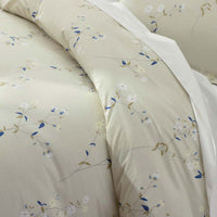 Blossom Trail Garment Washed Cotton Percale Sham - Green Tea, Standard,Green Tea