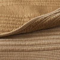Line Stitch Quilted Sham - Gold, Standard,Gold