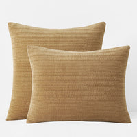 Line Stitch Quilted Sham - Gold, Standard,Gold