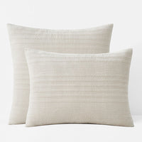 Line Stitch Quilted Sham - Light Sand, Standard,Light Sand