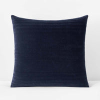 Line Stitch Quilted Sham - Navy, Euro,Navy