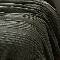 Line Stitch Quilted Sham - Olive, Standard,Olive
