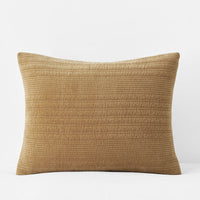 Line Stitch Quilted Sham - Gold, Standard,Gold