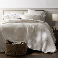 Line Stitch Quilt - Light Sand, Full/Queen,Light Sand