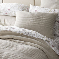 Line Stitch Quilt - Light Sand, Full/Queen,Light Sand