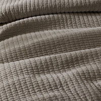 Straight Stitch Velvet Quilted Sham - Mocha, Standard,Mocha