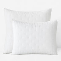 Pintuck Quilted Sham - White, Standard,White