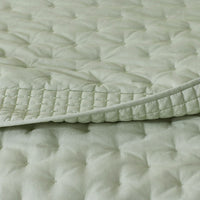 Pintuck Quilted Sham - Light Sage, King,Light Sage