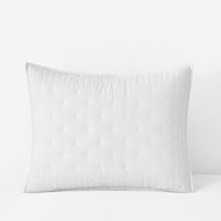 Pintuck Quilted Sham - White, Standard,White