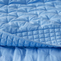 Pintuck Quilt - Blue, Full/Queen,Blue