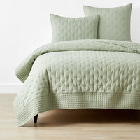 Pintuck Quilt - Light Sage, Full/Queen,Light Sage