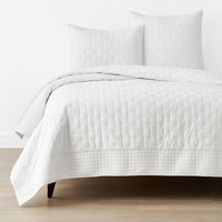 Pintuck Quilt - White, Twin,White