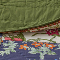 Aaliyah Patchwork Quilted Sham - Green Multi, Standard,Green Multi