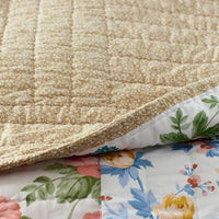Shoshanna Reversible Patchwork Quilted Sham - Green Multi, Euro,Green Multi