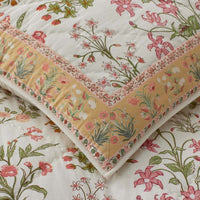 Myesha Quilted Sham - Gold, King,Gold