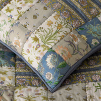 Dorothea Patchwork Quilted Sham - Blue Multi, Standard,Blue Multi