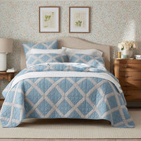 Bahati Quilted Sham - Blue Multi, Standard,Blue Multi