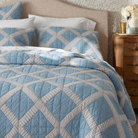 Bahati Quilted Sham - Blue Multi, Standard,Blue Multi