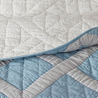 Bahati Quilted Sham - Blue Multi, Standard,Blue Multi