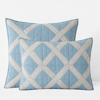 Bahati Quilted Sham - Blue Multi, Standard,Blue Multi
