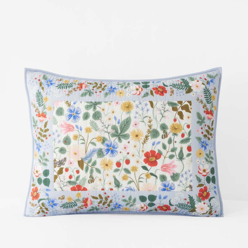 Strawberry Fields Quilted Sham - Multi, Standard,Multi