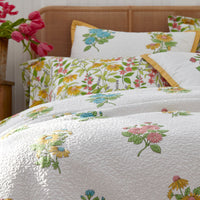 Lily Garden Quilted Sham - White Multi, King,White Multi
